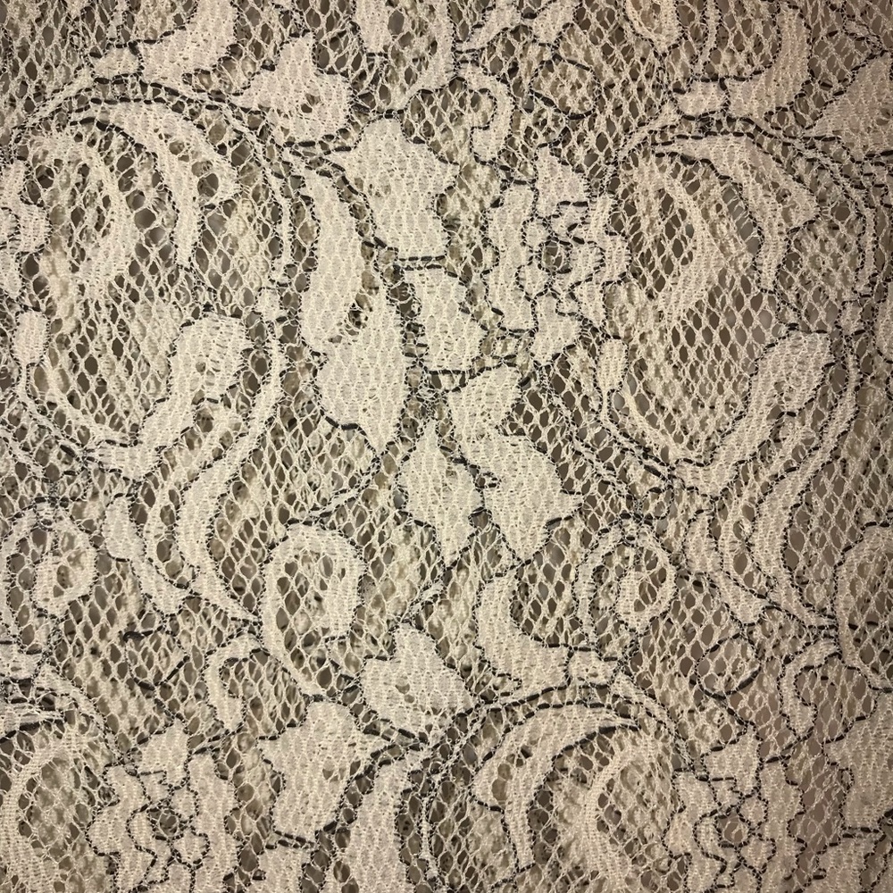 Ann Taylor LOFT Ivory Lace Shirt, Size L - Picture 4 of 6